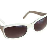 Kathy Van Zeeland White and Brown Sunglasses with Gradient Lenses Photo 0