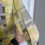 Escada Abstract yellow silk button down shirt size 34‎ quiet luxury old money 4 Photo 3