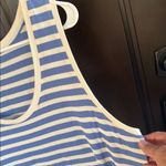 EUC Pact Softspun Orgqnic Cotton Tank Midi Dress Blue White Stripe Size XL Photo 4