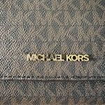 Michael Kors Jet Set Travel Brown Multi Leather Phone Crossbody Bag Photo 2