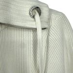 Ralph Lauren Lauren  Women's White Ribbed Full Zip Cowl Neck Sweater Size Large Photo 7