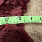 Anthropologie  Tracy Reese Maroon 3D Floral Rose Cocktail Dress NWT Photo 9