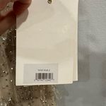 Mac Duggal  10101 Nude Silver V-Neck Column Gown with Fringe Embellishments sz 2 Photo 5