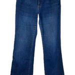 Lands' End Lands’ End Bootcut Jeans 9” Mid Rise Dark Wash Classic Stretch Women’s Size 10 Photo 0