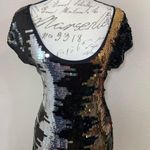 BCBG Maxazria Sequin Gold Silver Dress 🍀 Photo 3