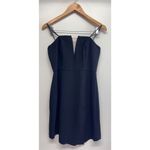 Liv Foster Strapless Twill Cocktail Mini Dress Size Small Black NWT Photo 1