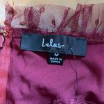 Lulus Lulu’s Sweetheart Burgundy Bustier Tulle Tiered Polka Dot Cocktail Party Dress Photo 7