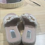 SheIn Cream Embellished Slide Sandals Photo 1