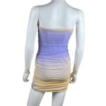 ZARA  Ombré Mesh Strapless Mini Dress Photo 6