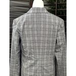 Nordstrom Women's Gray Plaid Single Button Blazer M NWOT Photo 4