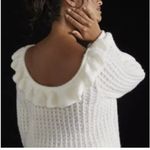 Anthropologie  Ruffled Boat Neck Sweater Photo 3