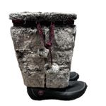 Timberland Winterberry Tall Fur Winter Boots Pom Poms Side Zip Women’s 6.5 Photo 5