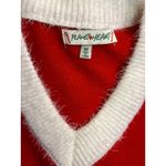 Planet Heart M Santa Sweater Dress Red White Striped Holiday Costume Pom Pom Size M Photo 2