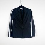 Urban Outfitters Sports Stripe Blazer Black Sz XS Photo 1