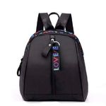 ⚠️ Clearance NWT Letter detailed zipper Backpack, casual with adjustable straps Black Photo 0