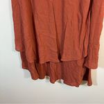 For Days Women's Midi Layered Wrap Skirt Burnt Rustic Orange Viscose Small Photo 3