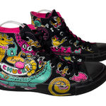 Converse  All Star High Top Sneakers Black Multicolor Novelty‎ Shoes Women's 7 Photo 0