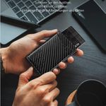 Slim Card Holder Wallet - Minimalist Pop up Wallet for Men RFID Blocking Metal Card Case Stealth Wallet Photo 2