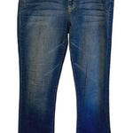 Tommy Hilfiger Tommy Hilfilger Women's Stretch Whisker Denim Straight Jeans Dark Blue Size 12R Photo 0