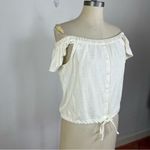 Madewell Texture & Thread Off-the-Shoulder Top in Bright Ivory Photo 1