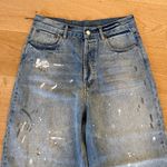 ACNE Studios Jeans Distressed Low Rise Baggy Size 31 Blue Photo 1