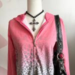 Oleg Cassini Sport Pink Leopard Zip Up Jacket Y2K‎ Retro Streetwear Small Photo 1