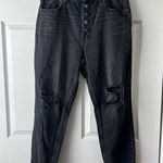 Free People Black Blossom Rigid High Rise Jean 30 Photo 0