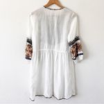Johnny Was Georgette Embroidered Boho Mini Dress Photo 7