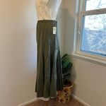 Coldwater Creek Green Moleskin Gored Midi Skirt Size Small NEW with tags Photo 4