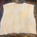 Vintage Fashion Be Yourself Crochet Vest Open Front Boho NWOT White Size M Photo 1