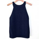 J.Crew Open Knit Sleeveless Sweater in Navy Blue Size S Photo 1