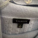Talbots  - women’s Cableknit Turtleneck light Blue Sweater - large‎ Photo 2