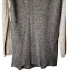 Anthropologie Moth Vneck Soft Boulders Wool Alpaca Pullover Sweater Colorblock M Gray Size M Photo 6