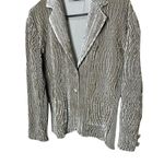 Bala Bala Women's Textured Blazer Jacket Tan Button Front Size M/L Size M Photo 2