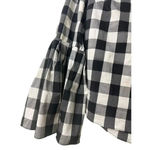 Sunday in Brooklyn  Anthropologie Blouse Black White Plaid Bell Sleeve Size XS Photo 2