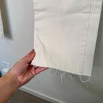 ZARA Off White Denim Straight Leg Jeans Photo 5