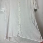 CP Shades  Textured Cotton Button Midi Dress Sz Small White Photo 12