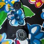 Moschino VTG Jeans Black Floral Blazer size 6 Photo 2