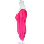 SheIn  Ruched Sparkly Hot Pink Sweetheart Bodycon Dress Women's Size S (4) Barbie Photo 2