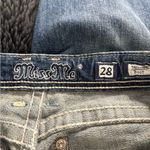 Buckle Miss me  Y2K 2000s beaded embroidered bling cross wings size 29x34.5 long Photo 2