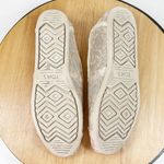 Toms  Alpargata Embroidered Hibiscus Lace Slip On Shoes Ivory Metallic Tan 8.5 Photo 8