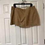 ZARA  Tan Pleated Mini Women's Skirt Photo 1