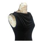 Vintage 90's Jeffery & Dara long black velvet sleeveless dress w beading size 8 Photo 5