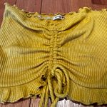 Better Be Yellow Ruched Crop Top Photo 3