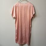 Talbots intimates vintage silk sleep dress nightgown pink size M-L front pocket Photo 4