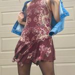 Free People  Intimately Boho Chic Paisley Floral Drop Waist Mini Tank Dress XS Photo 7