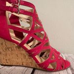 Nine West pink wedges size 7.5 EUC Photo 2