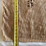 Avec + Knit Womens Knitted Top Sweater Sweatshirt Tie Knot Brown Sz Medium Large Photo 2