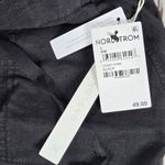 Caslon 100% Linen Pull-On Elastic Waist Drawstring Shorts Black L NWT Photo 2