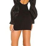 Majorelle • Revolve Dove puff sleeve black mini dress small Photo 1